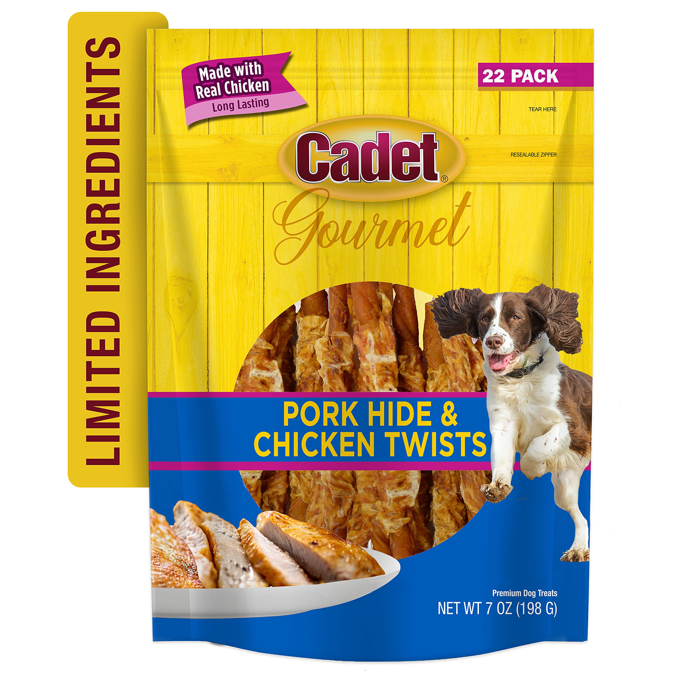 Cadet Gourmet nettoie légèrement les dents pendant la mastication.
