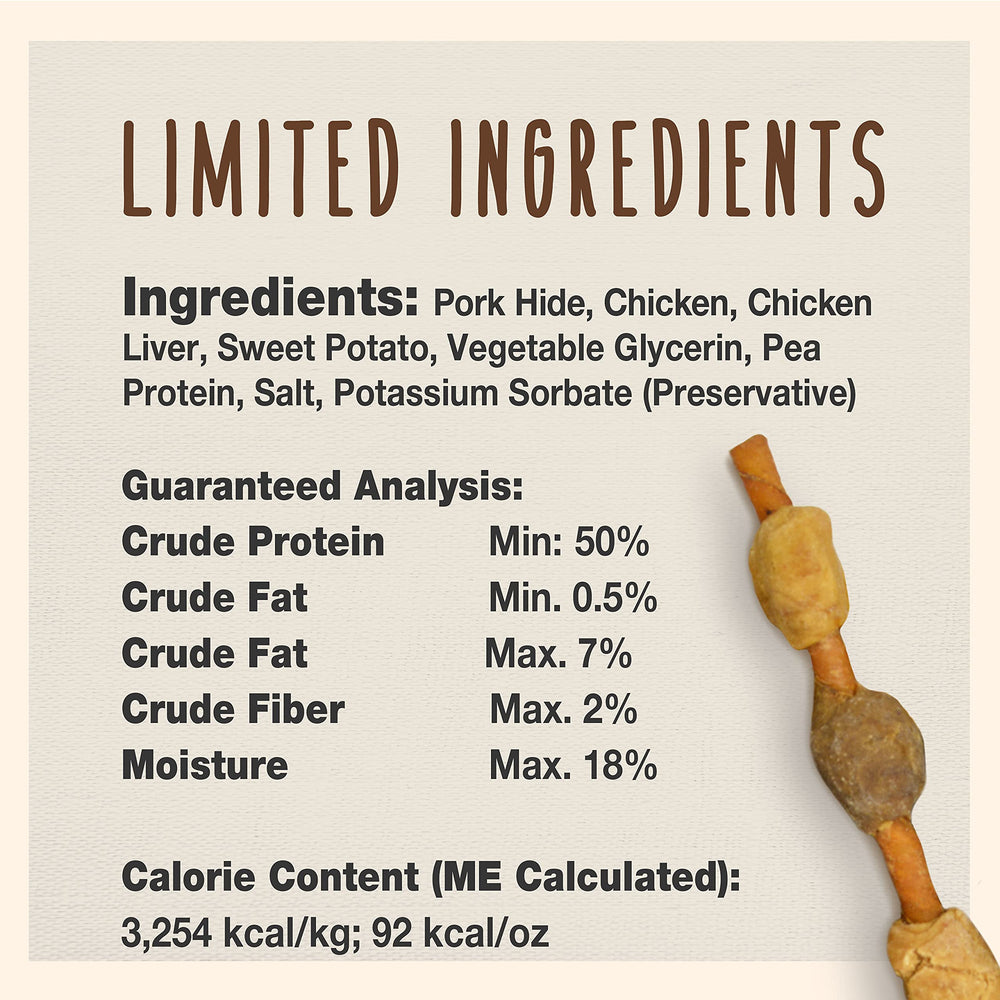 Cadet Gourmet texture porc hide naturelle, appât de qualité pour petites races