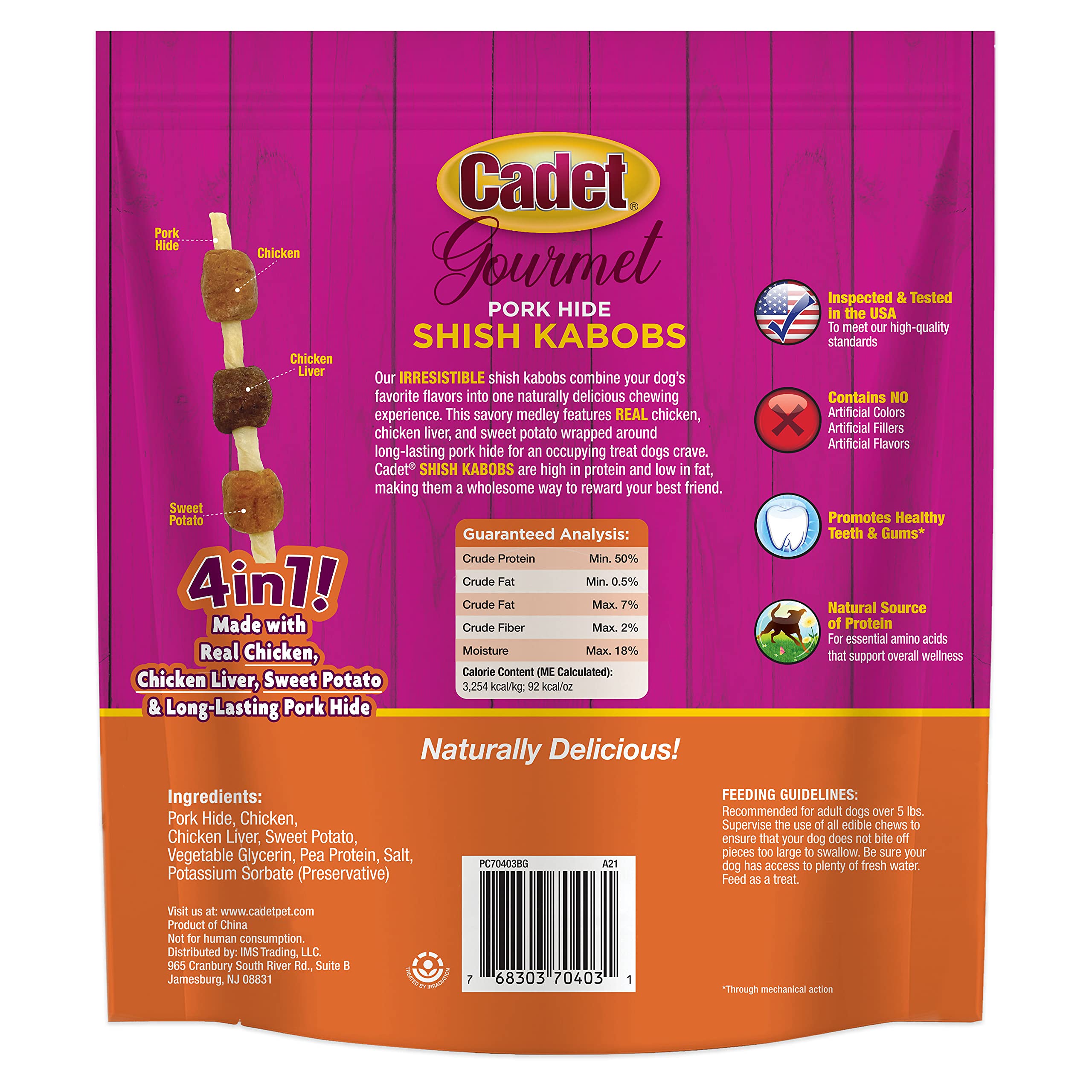 Cadet Gourmet sans colorants artificiels, friandise saine et fiable