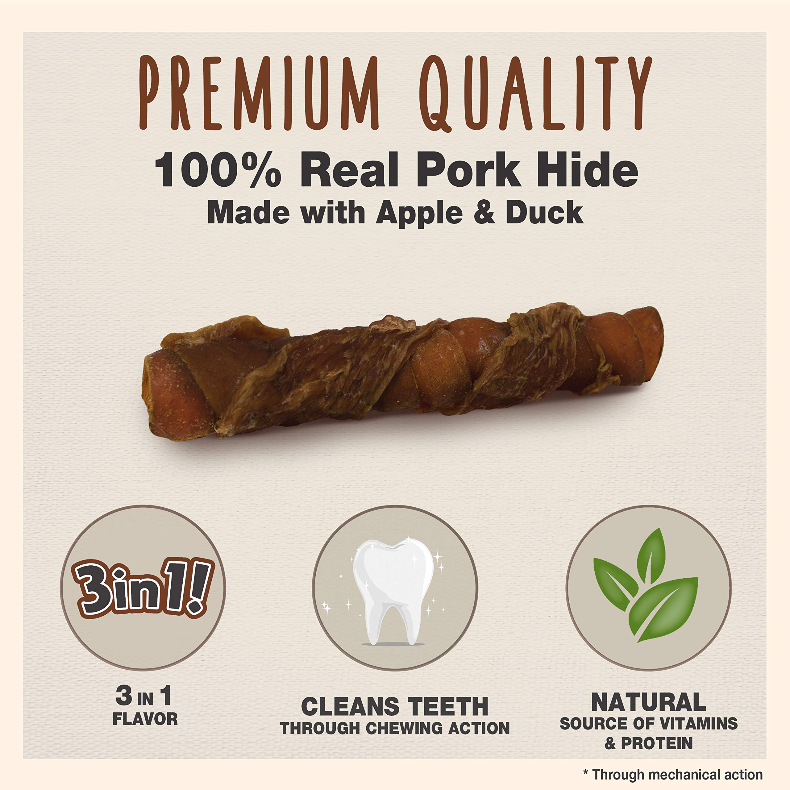 Remplissage pomme dans Cadet Triple Chews, saveur douce et attrayante