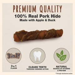 Remplissage pomme dans Cadet Triple Chews, saveur douce et attrayante