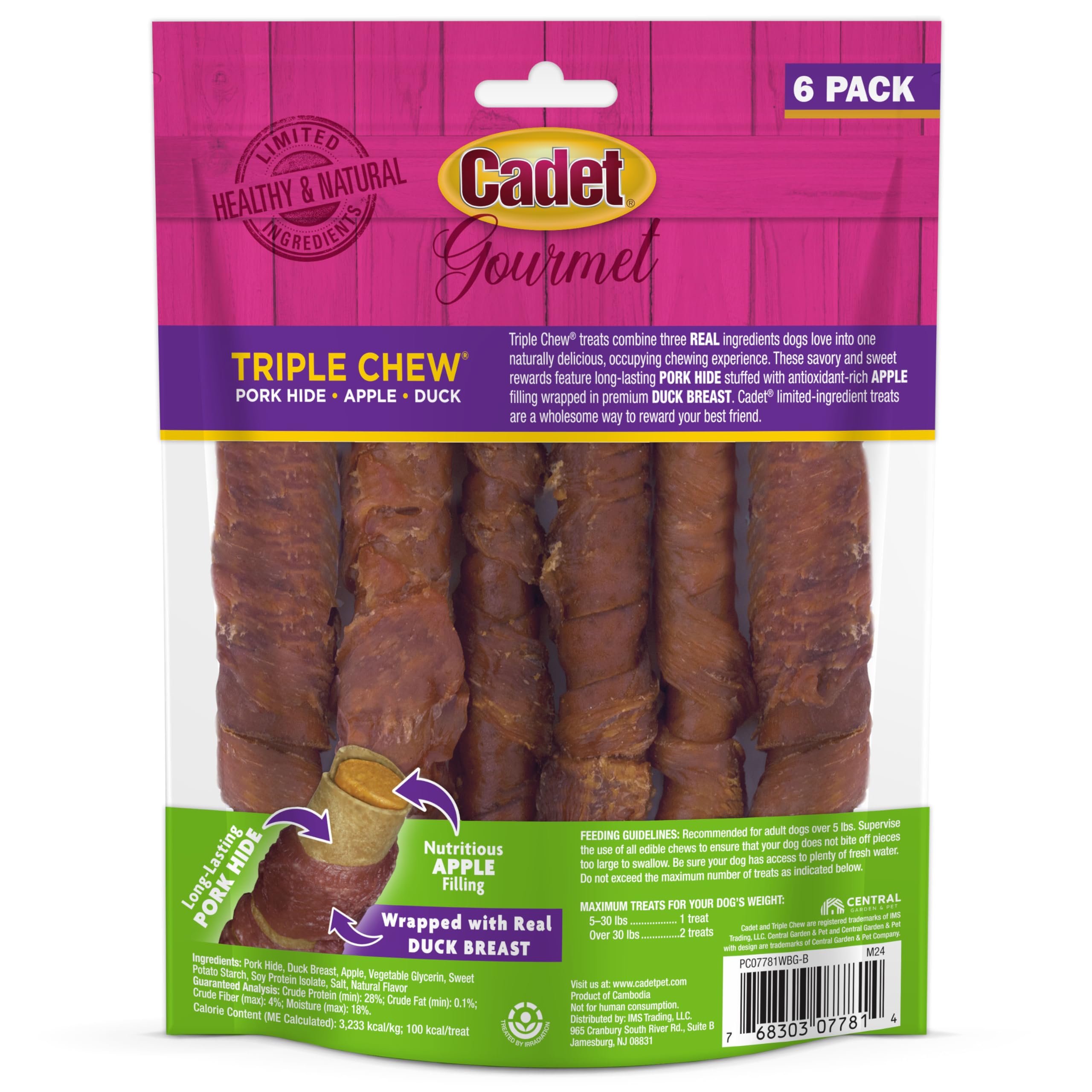 Cadet Triple Chews peut soutenir la santé dentaire pendant la mastication