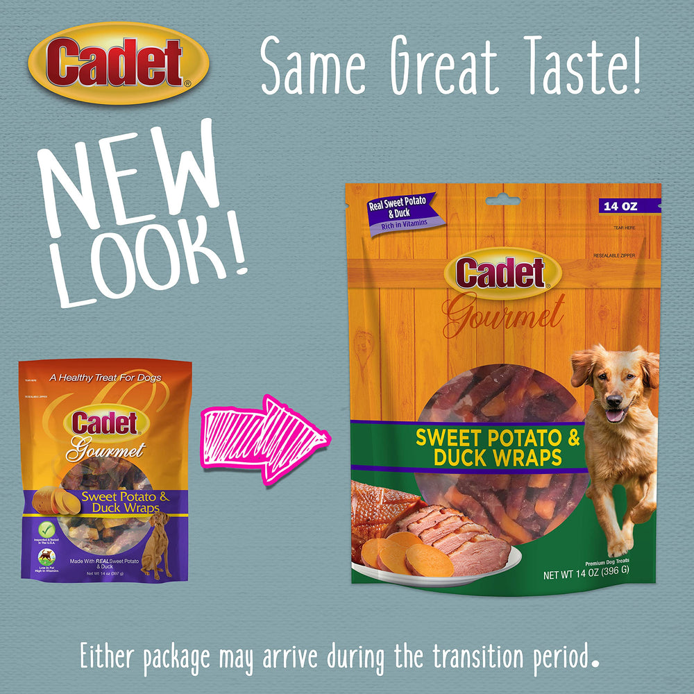 Cadet Gourmet Wraps pour chiens de grandes races, option protéinée et légère.