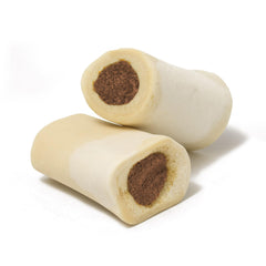 Cadet Os-Jambe Farci Poulet, os rembourré de 3-4 pouces, mors durable.