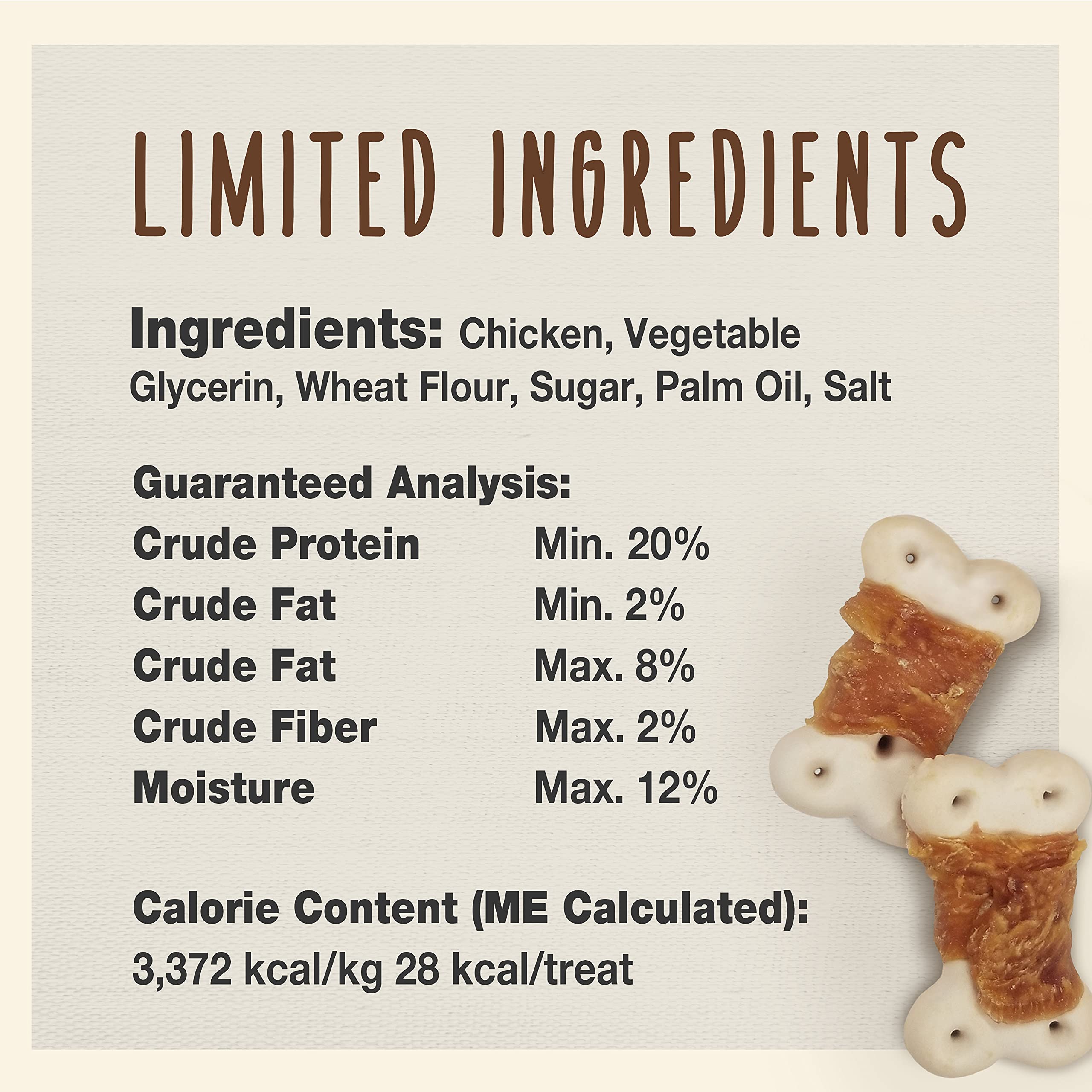 Cadet poulet biscuit portion 14oz, pratique pour doser les récompenses.