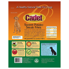 Texture patate douce Cadet, friable et appétissante pour chien.