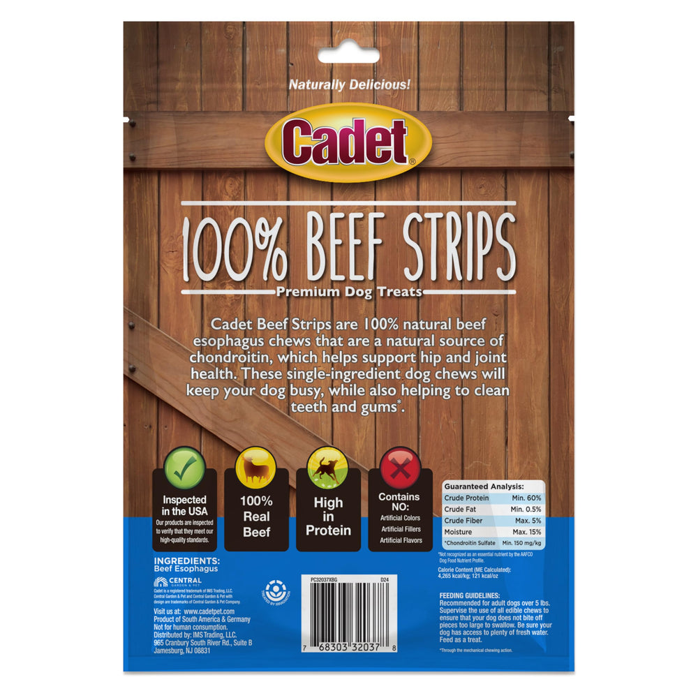 Cadet tranches-boeuf-esophage-contrôlé-états-unis: fabriqué et inspecté pour la qualité.