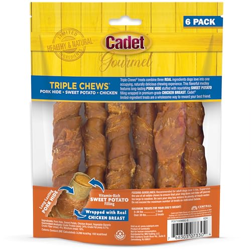 Cadet – 6 bouchées adaptées à tous les chiens, pratiques à partager.