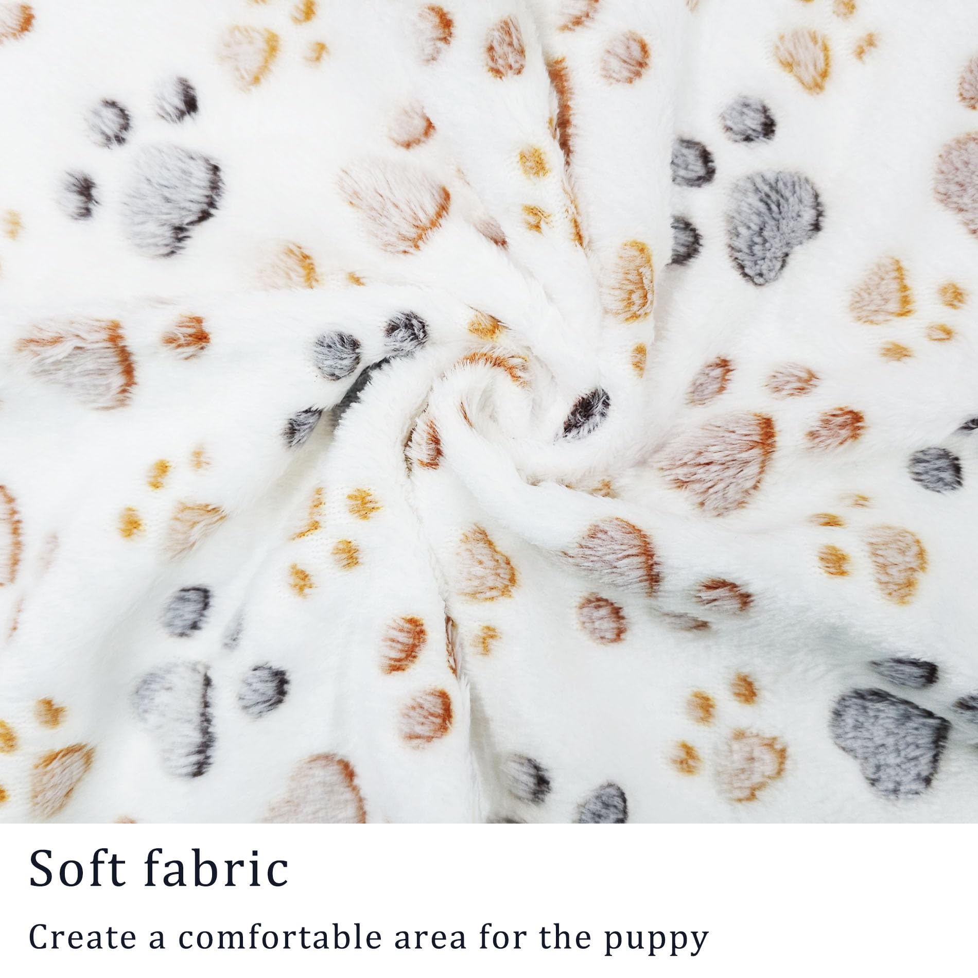 CADONO couverture peluche patte imprimé rose format 30x20 pratique au quotidien