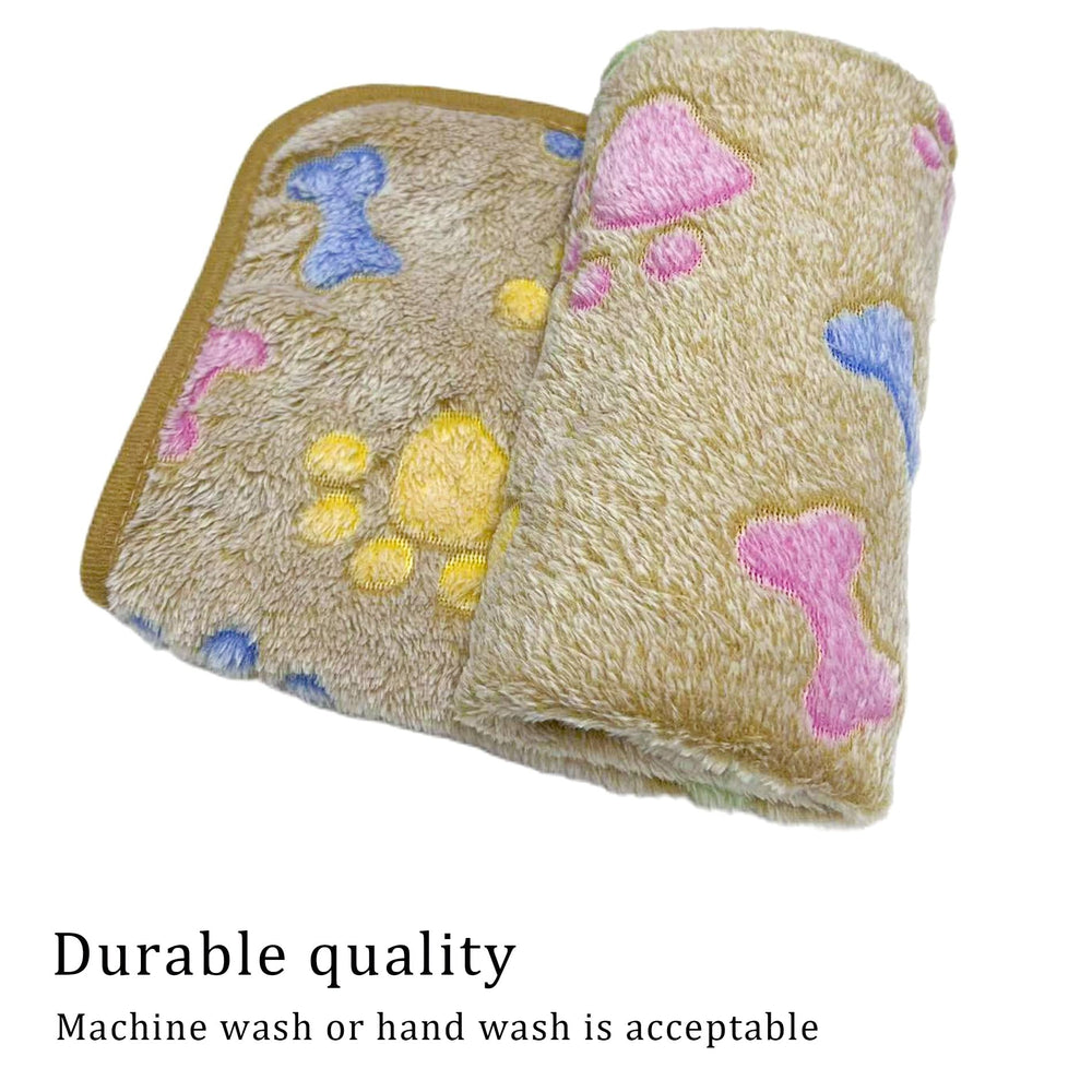 CADONO couverture peluche motif patte, design mignon et pratique.