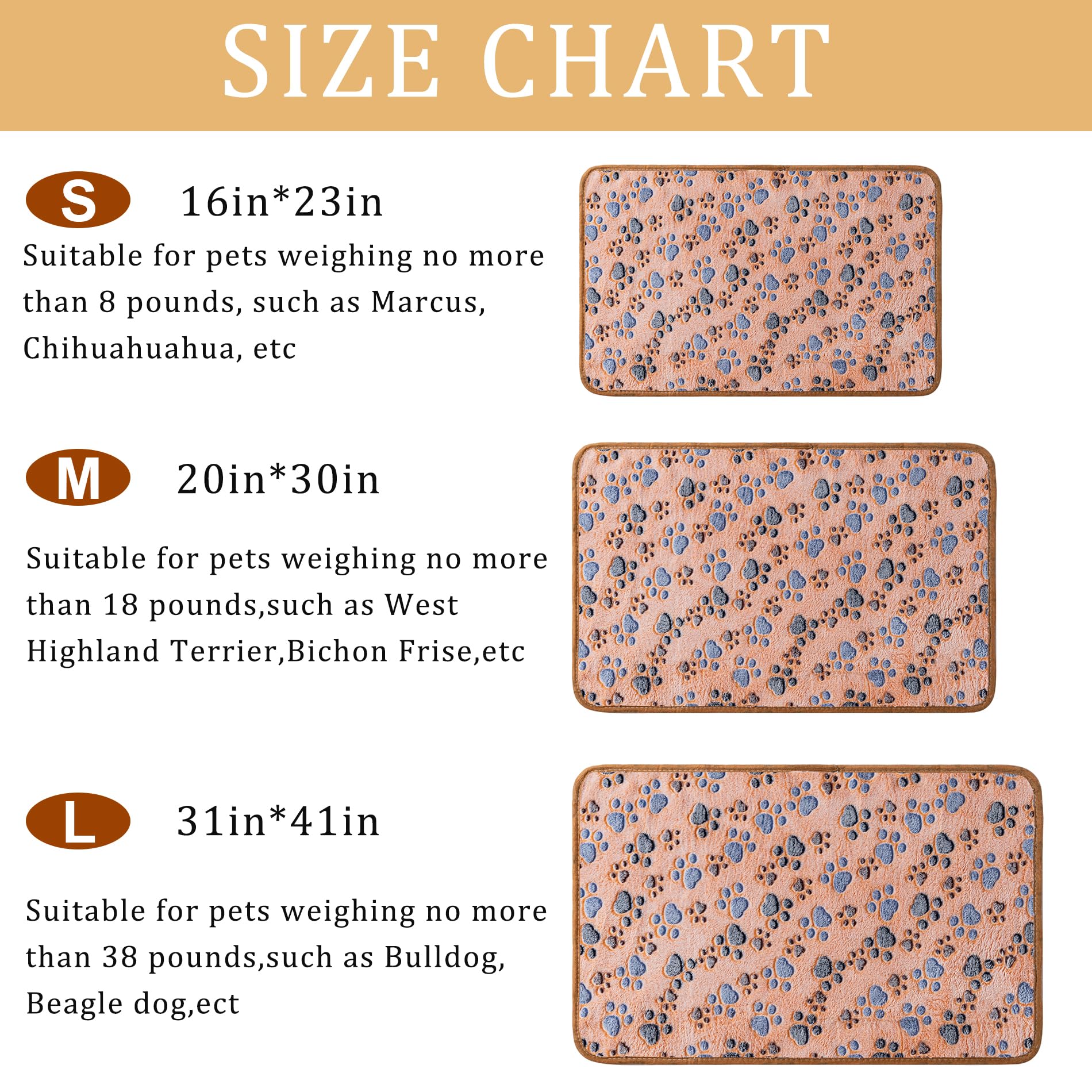 CADONO couverture petit animal imprimé patte blanc, matériau doux et agréable.