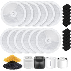 Caehomly Filtre Unite 3.0 pour fontaine Eversweet Solo 2, améliore filtration et goût de l eau.