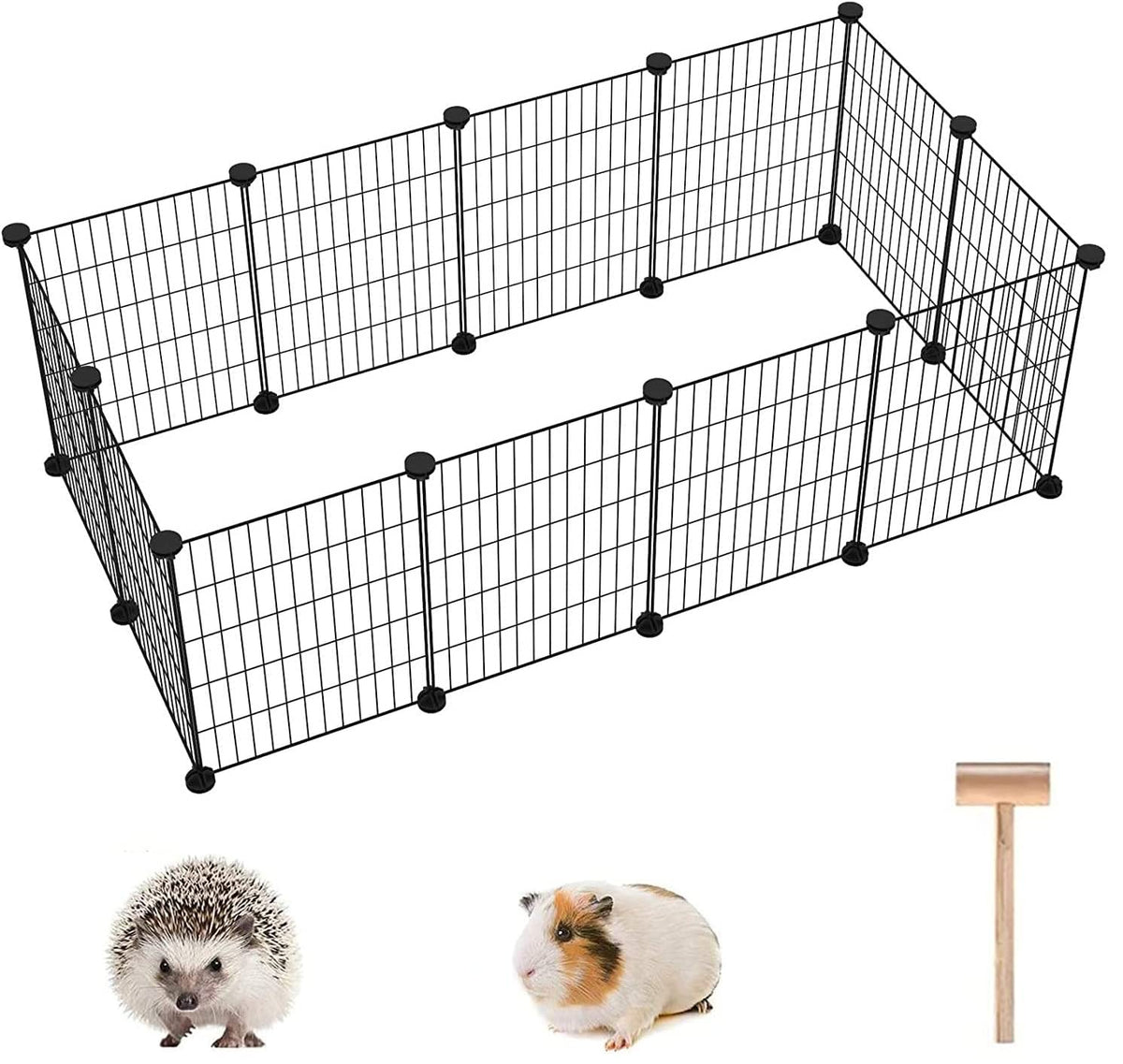 C&AHOME enclos pour petits animaux avec 12 panneaux modulable.