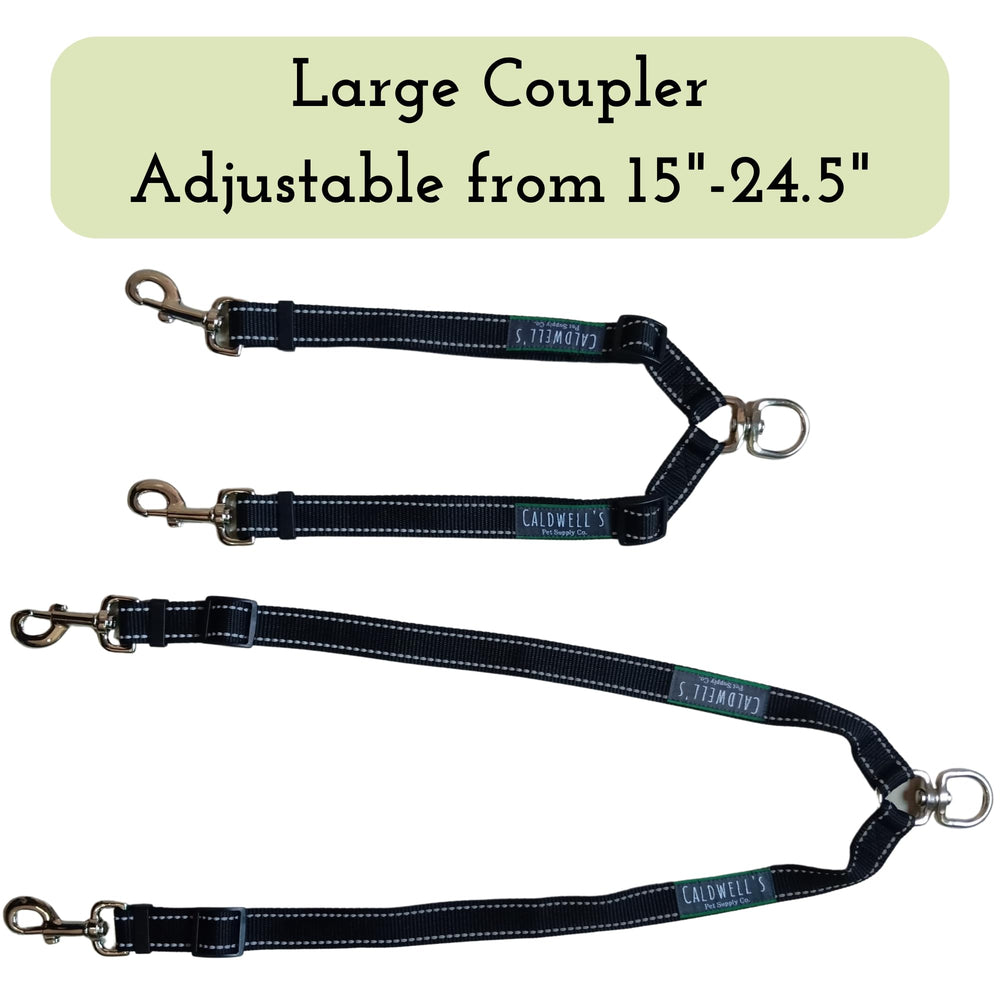 Caldwell's Coupler Laisse Double, maintien stable lors des sorties quotidiennes.