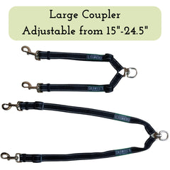 Caldwell's Coupler Laisse Double, maintien stable lors des sorties quotidiennes.