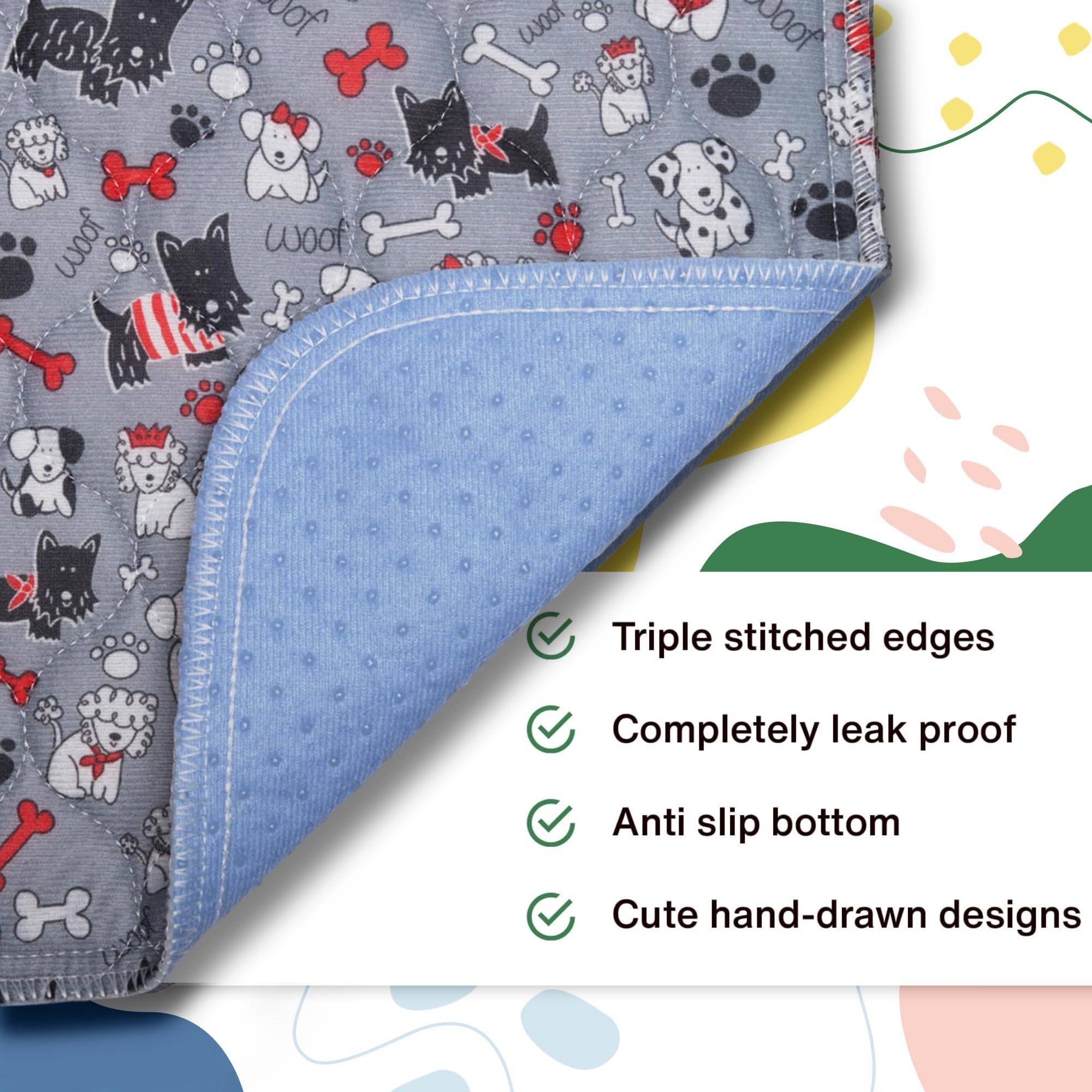 Caldwell's Tapis-pipi 60x60 anti-odeur pour un intérieur plus frais.