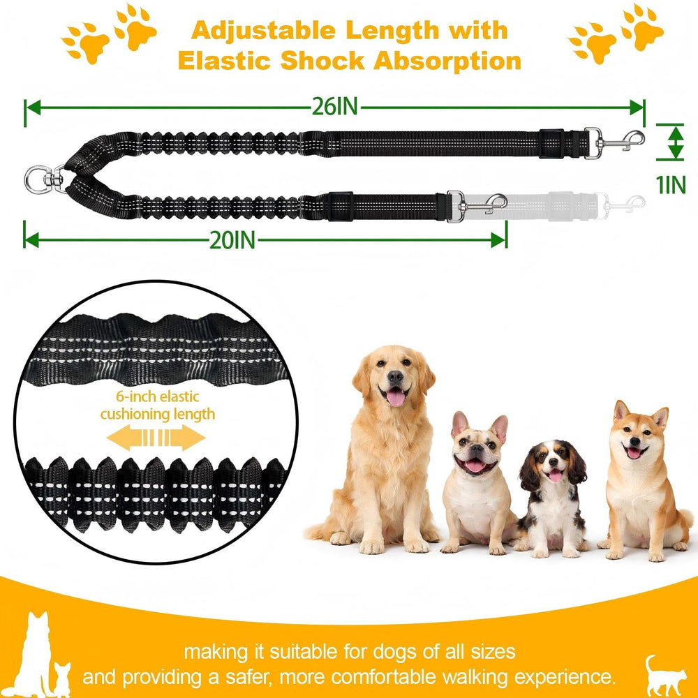 Caldzur corde extensible absorbe les tirages pour protéger poignets et chiens.