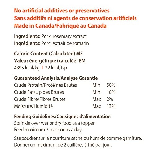 Caledon Farms 100% porc : produit pur pour chien.