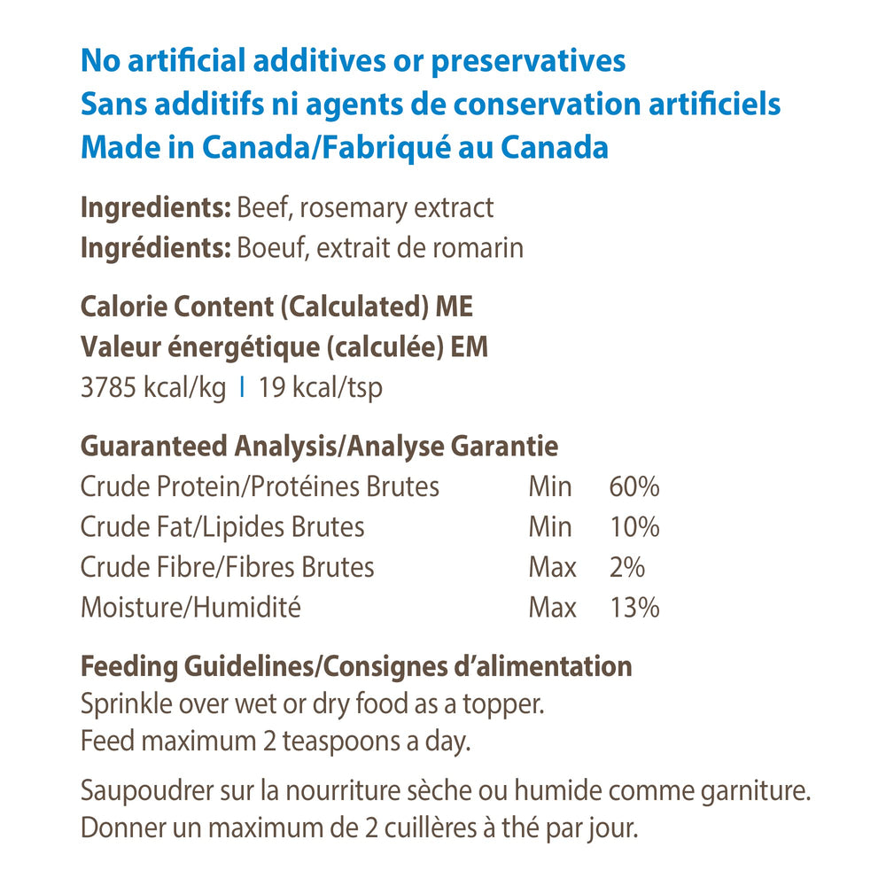 Caledon Farms garnitures au bœuf, bol chien, repas plus attractif.