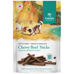 Caledon Farms Chewy Beef Sticks – emballage prêt à l’emploi pour une pause snack.