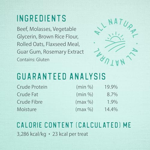 Caledon Farms Chewy Beef Sticks – texture douce, facile à casser pour récompense.