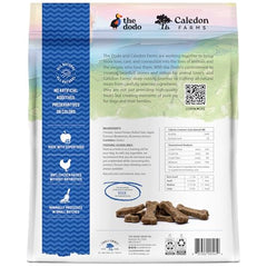 The Dodo biscuits poulet-pomme-myrtille, ingrédients simples sans additifs artificiels.