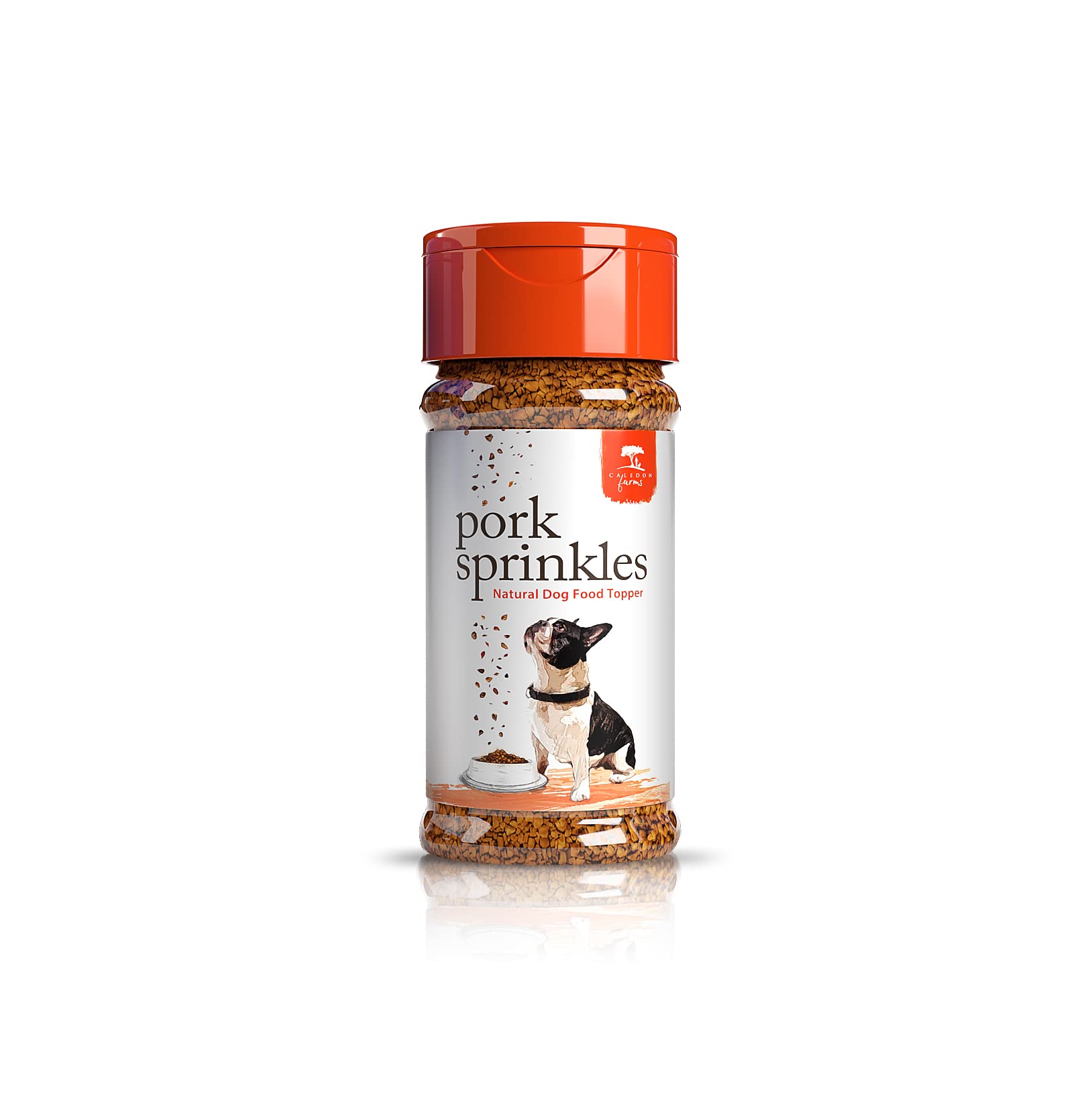 Caledon Farms Garniture porc chien : emballage pratique pour les repas.