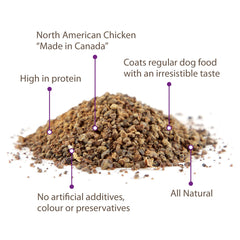 Caledon Farms garniture-poulet chien application-nourriture pour un repas plus savoureux.