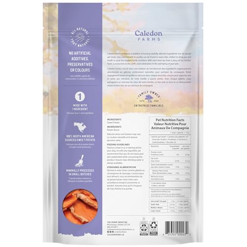 Caledon-Farms friandises-unique-patate-douce, riches en fibres pour une digestion saine.