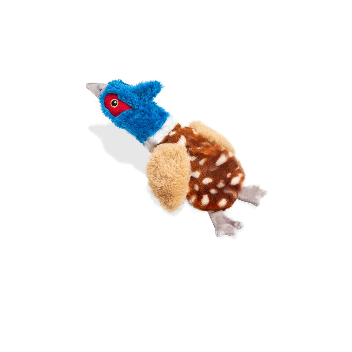 Jouet Calibonbon Pheasant pour chien siffleur, couleur bleu et brun, robuste