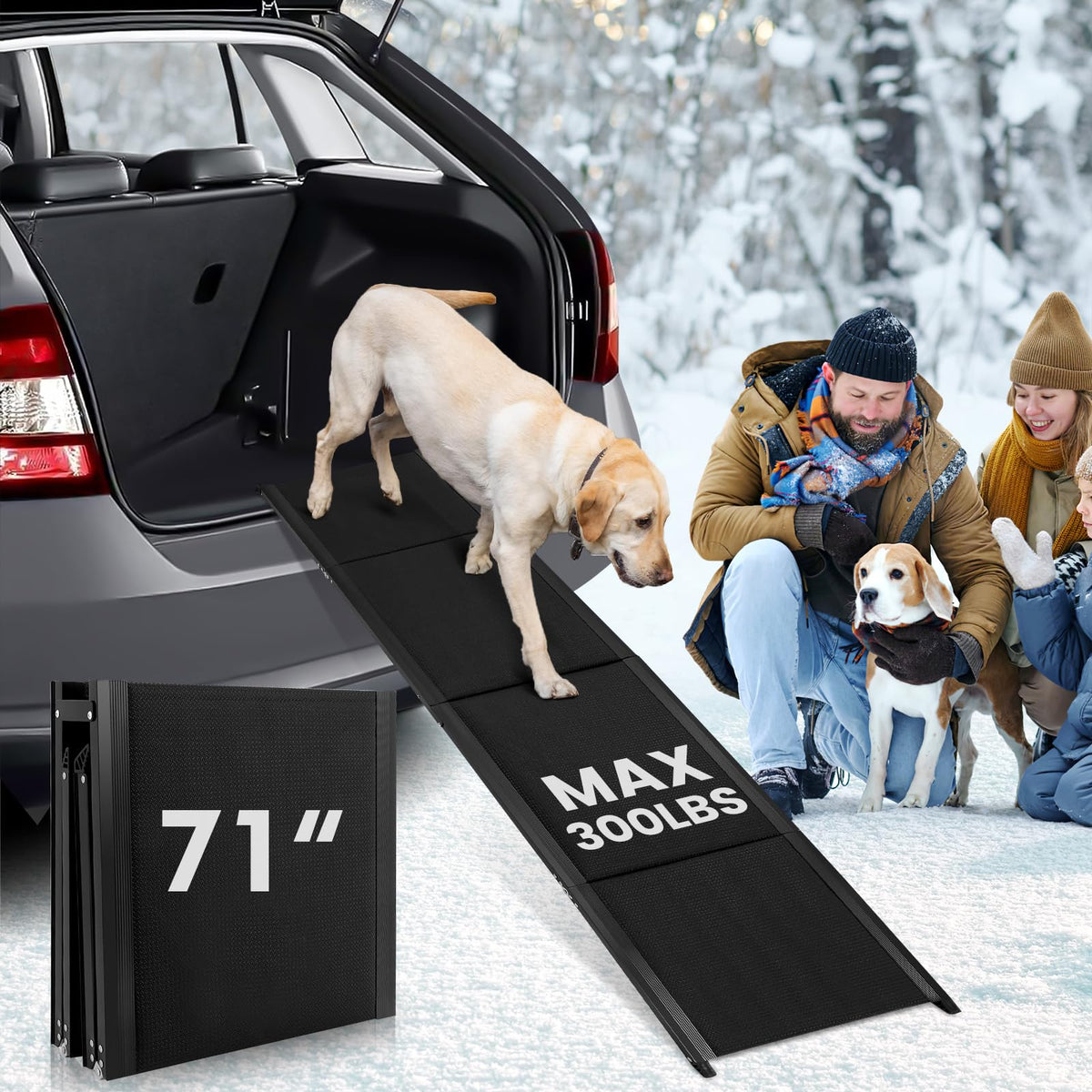 CALLARON rampe chien voiture pliable, facile à transporter et ranger