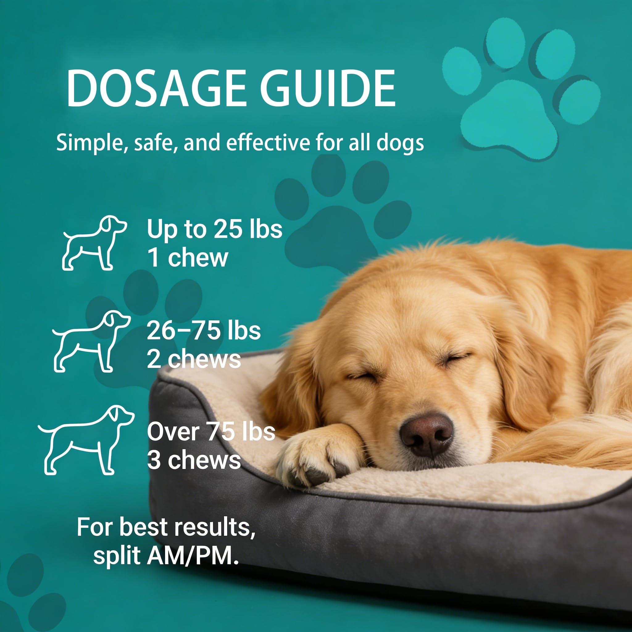 Les bouchées Calmaxis s'integrent facilement a la routine quotidienne du chien.