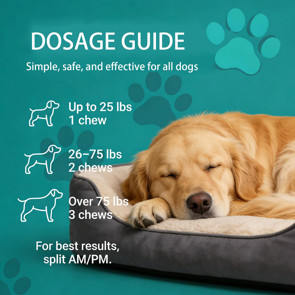 Les bouchées Calmaxis s'integrent facilement a la routine quotidienne du chien.