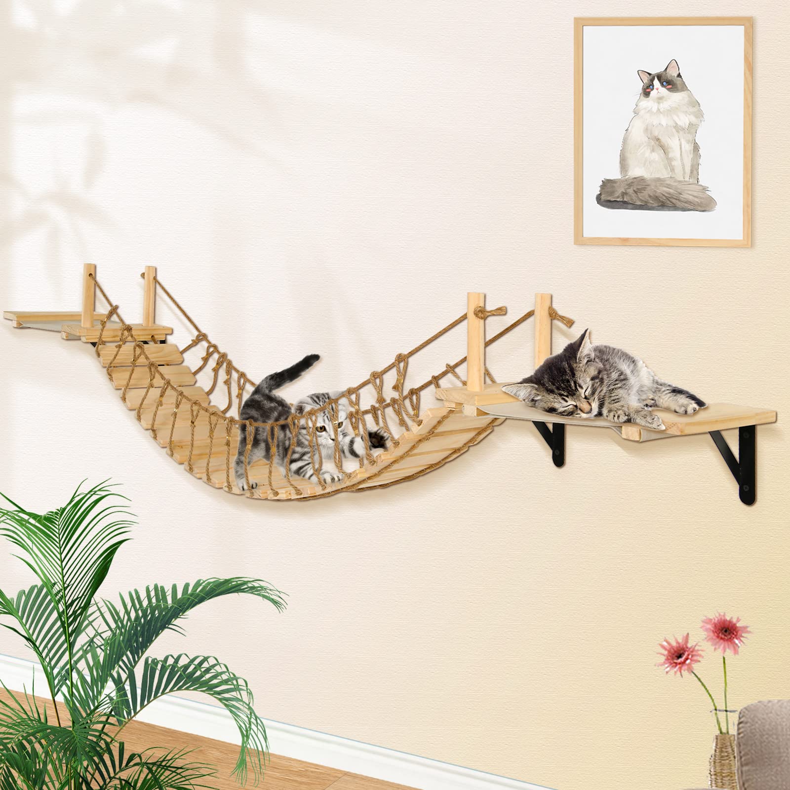 Calmbee étagère-nuage chat murale, décor et pratique.