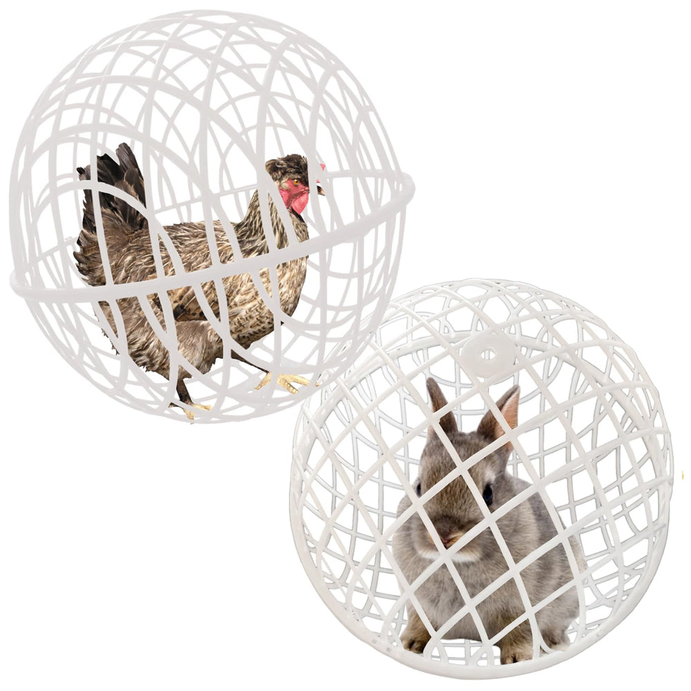 CalorMixs cage sphérique 15,7 pour poulets, protection légère en plein air.