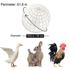 Cage sphérique CalorMixs pour lapins et poules, assemblage rapide et légère.