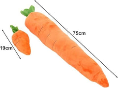 Peluche carotte Calsgkspray dotée d'un sifflet intérieur