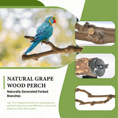CAMATET, perche en pepperwood avec texture rugueuse pour l’exercice des pattes.