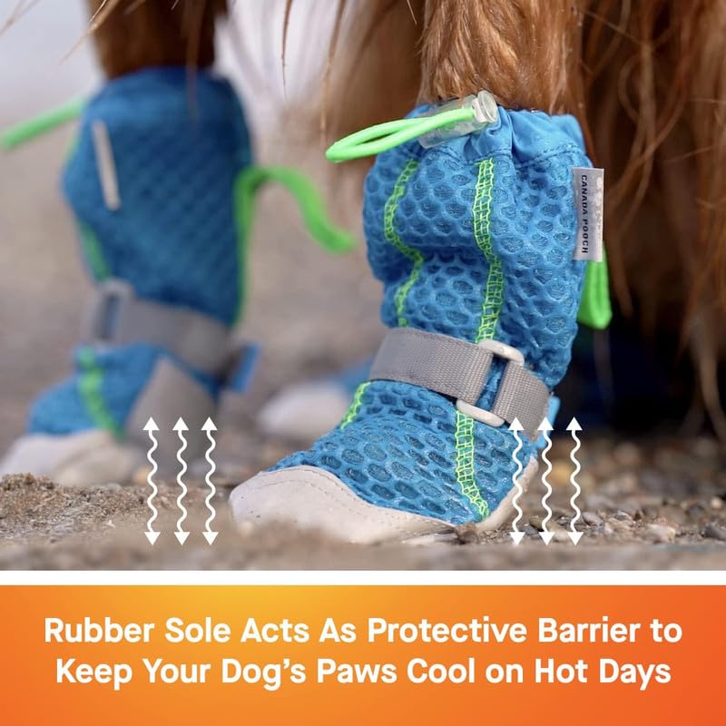 Canada Pooch bottes avec maillage respirant assurant ventilation et confort.