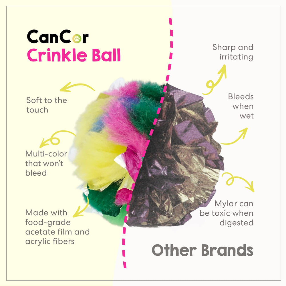 Boule crinkle Cancor Innovations cadeau parfait pour des moments de jeu