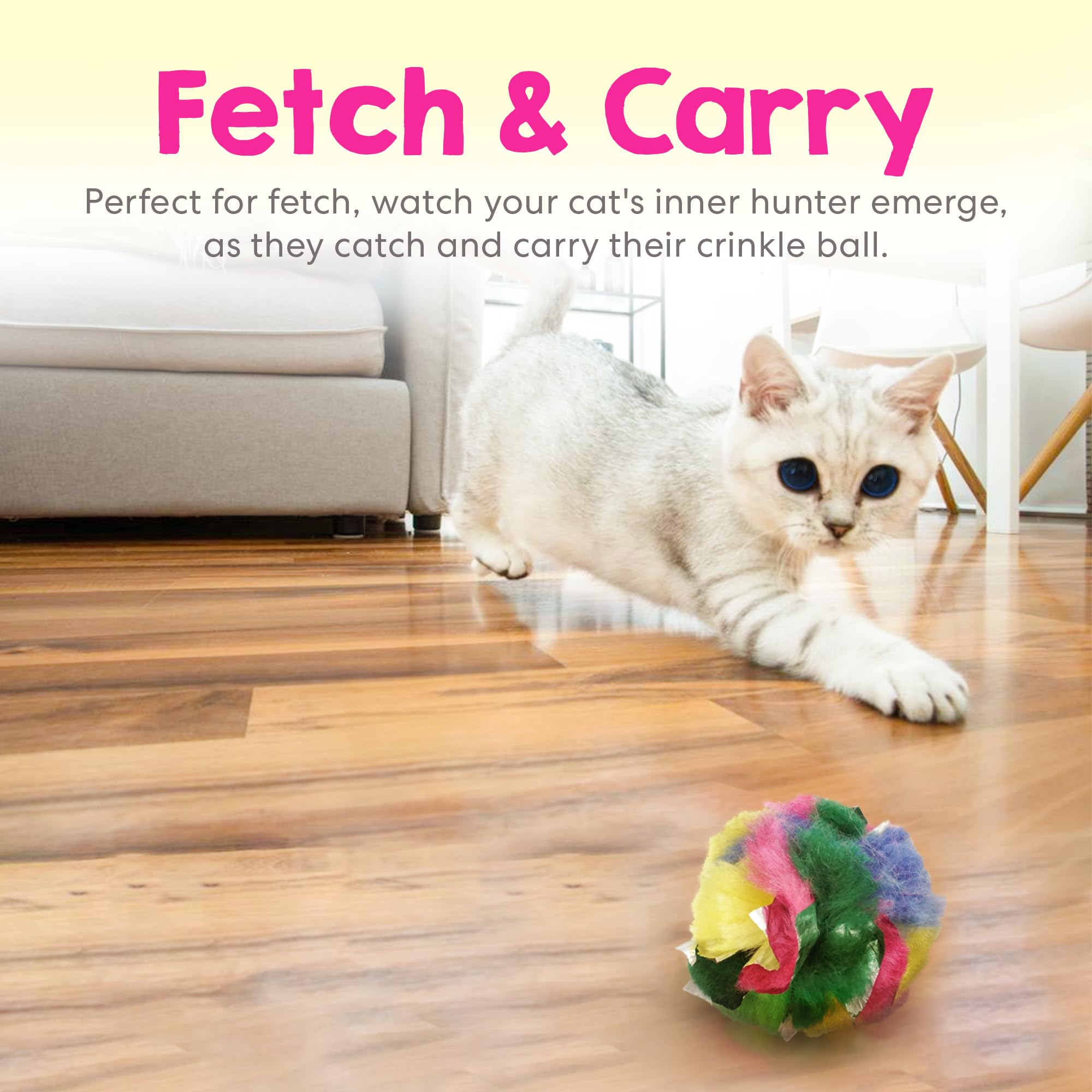 Boules Cancor Innovations en acétate alimentaire, jouet sûr pour chat.