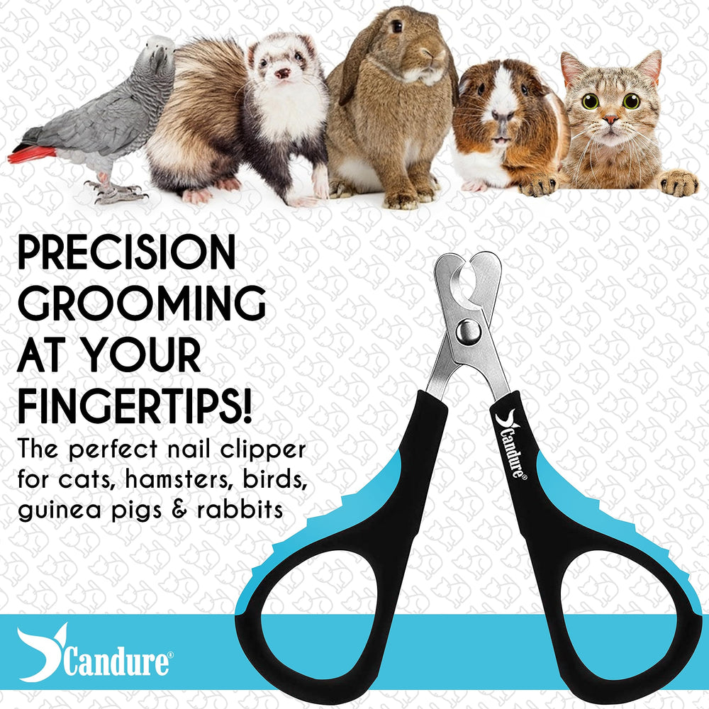 Candure coupe-ongles chat, design ergonomique pour une saisie sûre.