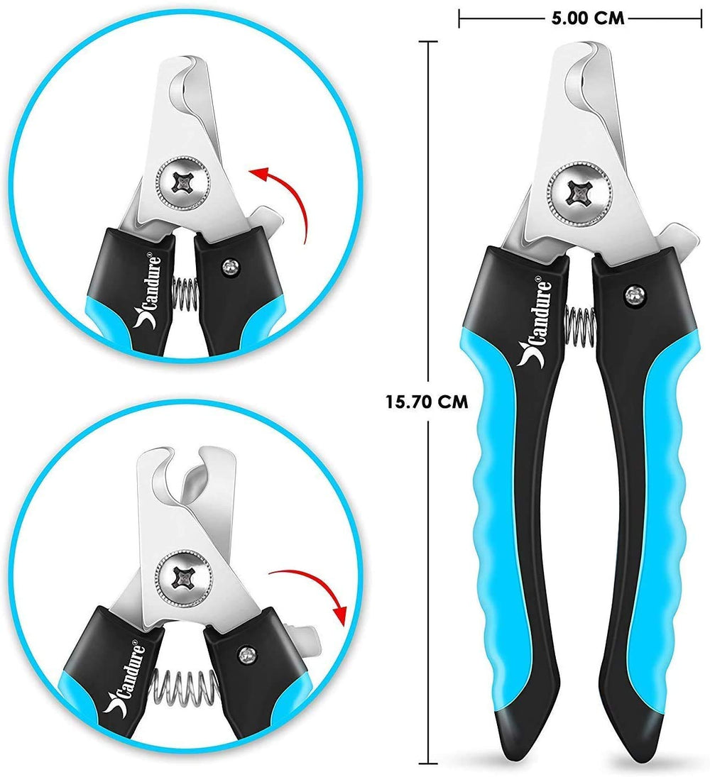 Garde-securite Candure sur coupe-ongles pour une coupe precise.