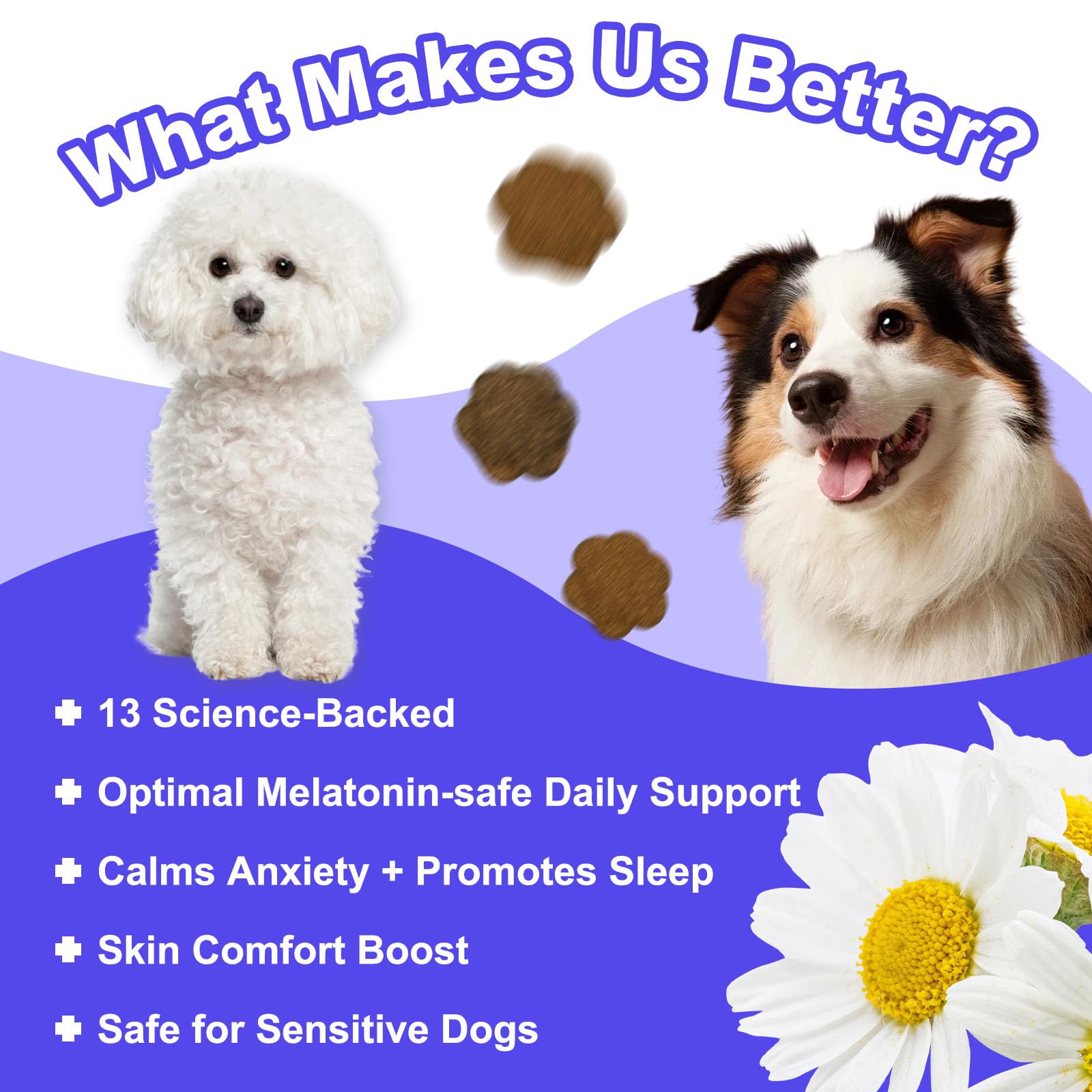 Canfitme Melatonine Chien : bonbons saveur bacon facilitant l’endormissement en douceur.