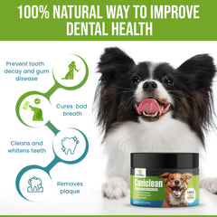 Caniclean poudre-dents-chien-ajoutee-repas: dosage rapide pour routine quotidienne.