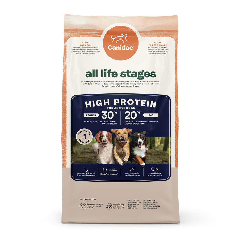 Utilisation quotidienne facile pour chiens actifs avec Canidae All Life Stages