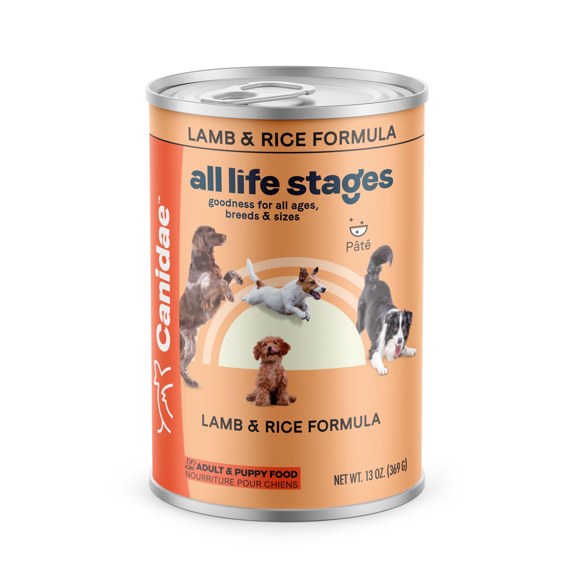 Canidae – ensemble de 12 boîtes agneau et riz pour tous les chiens