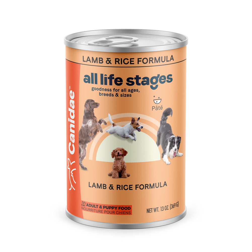 Canidae – ensemble de 12 boîtes agneau et riz pour tous les chiens