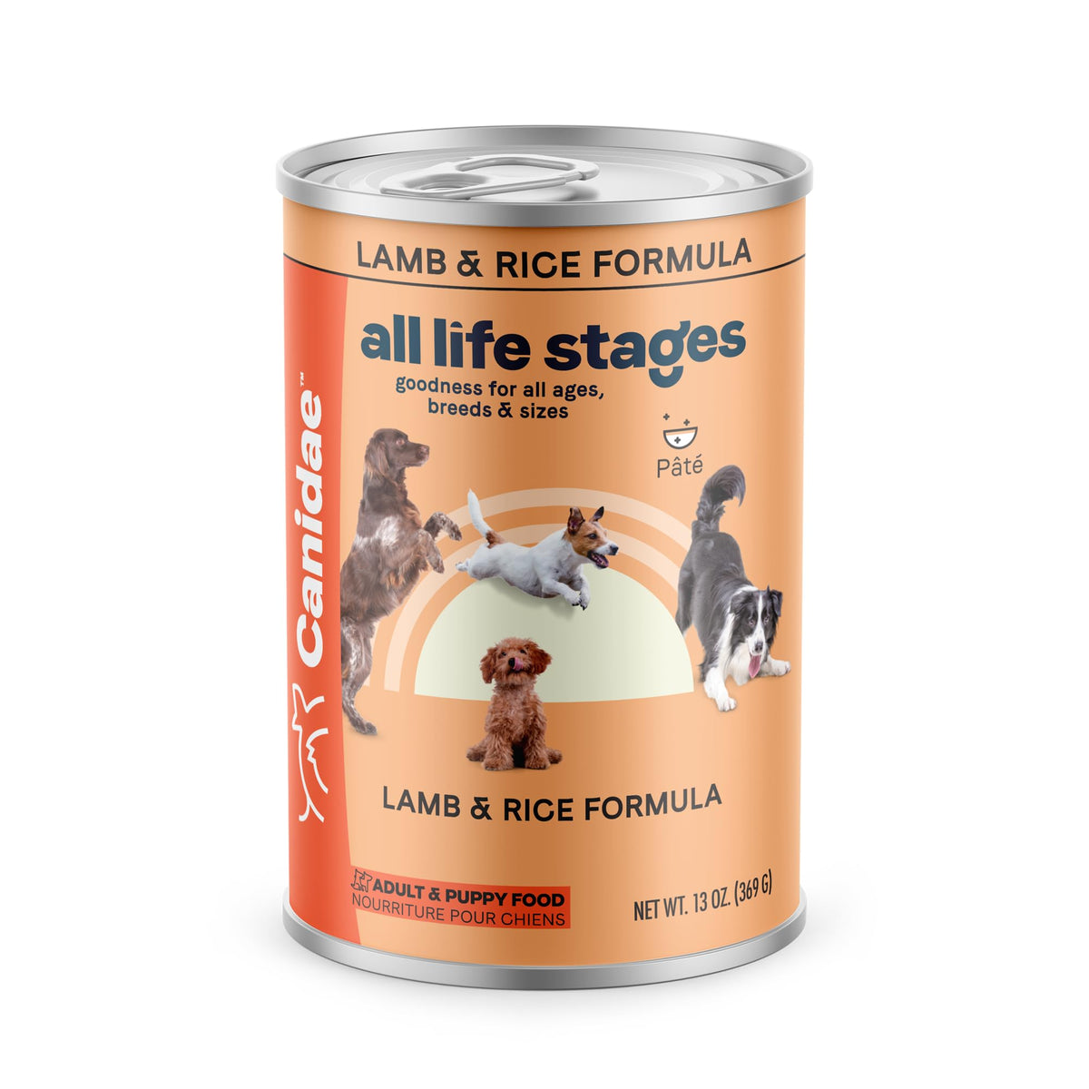 Canidae – ensemble de 12 boîtes agneau et riz pour tous les chiens