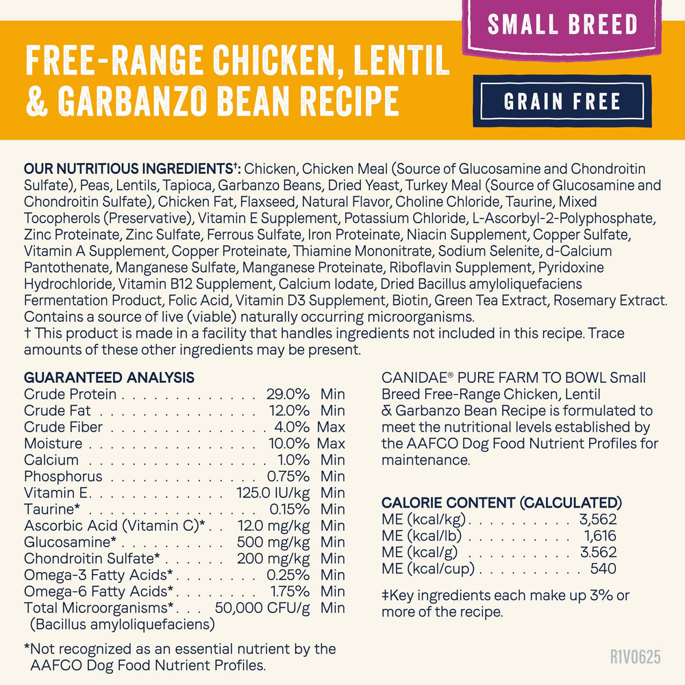 CANIDAE Pure arôme poulet frais, appétence accrue
